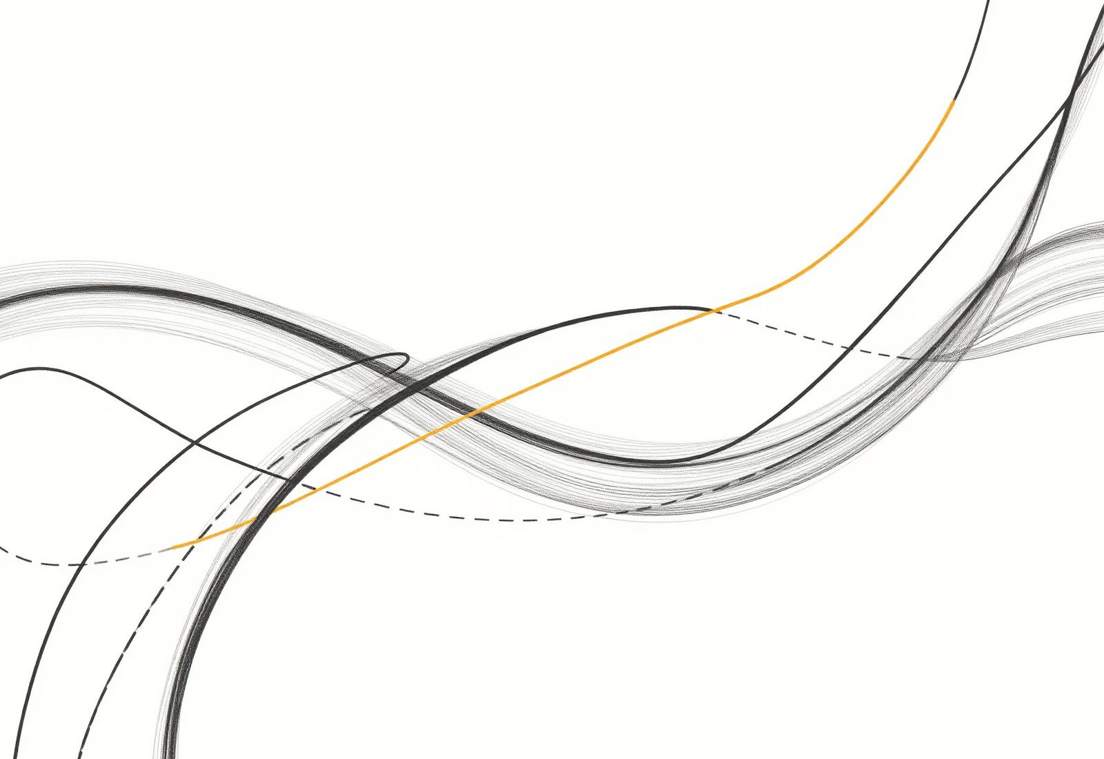 Abstract editorial illustration of API connections